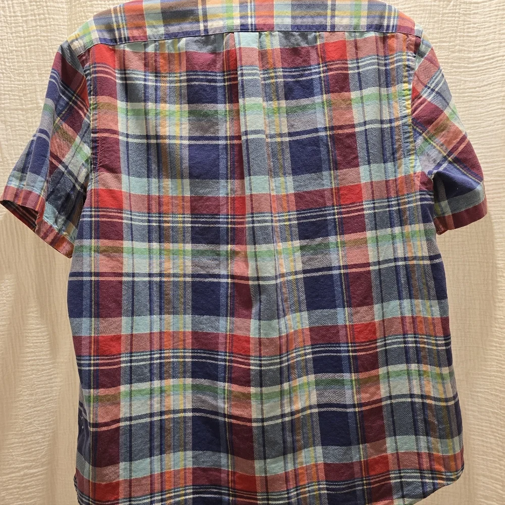 Ralph Lauren Men's Multicolor Plaid Button-Down Shirt L-Classic Fit - Picture 3 of 4